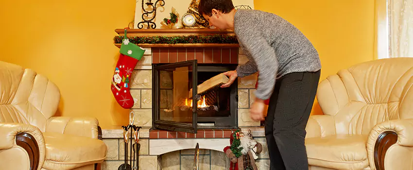 Rusted Metal Fireplace Restoration in Kokomo, Indiana